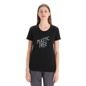 Dámské merino triko krátký rukáv ICEBREAKER Wmns Tech Lite II SS Tee IB Natural, Black velikost: XS