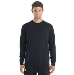 Pánský merino svetr ICEBREAKER Mens Merino Shifter II LS Sweatshirt, Black velikost: S