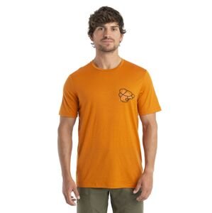 Pánské merino triko krátký rukáv ICEBREAKER Mens Merino 150 Tech Lite II SS Tee Community, Earth velikost: M