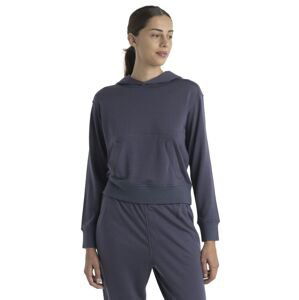 Dámská merino mikina s kapucí ICEBREAKER Wmns Merino Crush II LS Hoodie, Graphite velikost: M