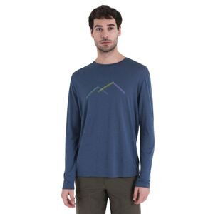 Pánské merino triko dlouhý rukáv ICEBREAKER Mens Merino 150 Tech Lite III LS Tee Peak Glow, Dawn velikost: L