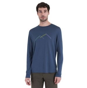 Pánské merino triko dlouhý rukáv ICEBREAKER Mens Merino 150 Tech Lite III LS Tee Peak Glow, Dawn velikost: XXL