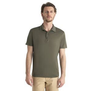 Pánské merino polo triko ICEBREAKER Mens Merino 150 Tech Lite III SS Polo, Loden velikost: XL