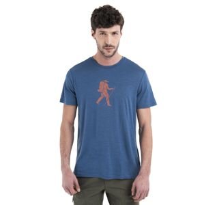 Pánské merino triko krátký rukáv ICEBREAKER Mens Merino 150 Tech Lite III SS Tee Trail Hiker, Dawn velikost: XXL