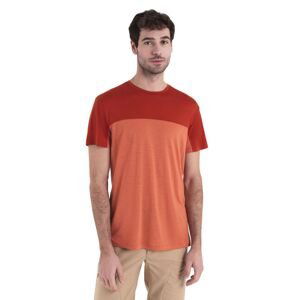 Pánské merino triko krátký rukáv ICEBREAKER Mens Merino 125 Cool-Lite™ Sphere III SS Tee Colour Block, Ember/Molten/Cb velikost: S