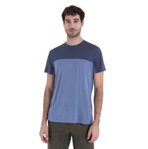 Pánské merino triko krátký rukáv ICEBREAKER Mens Merino 125 Cool-Lite™ Sphere III SS Tee Colour Block, Kyanite/Dawn/Cb velikost: XL