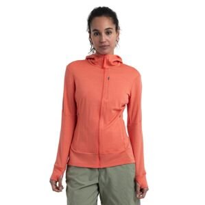 Dámská merino mikina s kapucí, zip ICEBREAKER Wmns Merino 260 Quantum IV LS Zip Hoodie, Tang velikost: M