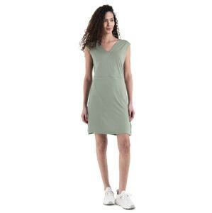 Dámské merino šaty ICEBREAKER Wmns Merino 200 Granary Sleeveless V Neck Dress, Lichen velikost: M