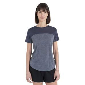 Dámské merino triko krátký rukáv ICEBREAKER Wmns Merino 125 Cool-Lite™ Sphere III SS Tee Colour Block, Graphite Heather/Graphite/Cb velikost: L