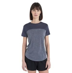 Dámské merino triko krátký rukáv ICEBREAKER Wmns Merino 125 Cool-Lite™ Sphere III SS Tee Colour Block, Graphite Heather/Graphite/Cb velikost: S