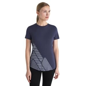 Dámské merino triko krátký rukáv ICEBREAKER Wmns Merino 125 Cool-Lite™ Sphere III SS Tee Peak Quest, Graphite velikost: S