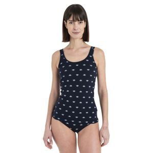 Dámské merino tílko ICEBREAKER Wmns Merino Siren Tank Shine AOP, Midnight Navy/Aop velikost: L