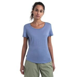 Dámské merino triko krátký rukáv ICEBREAKER Wmns Merino 125 Cool-Lite™ Sphere III SS Scoop Tee, Kyanite velikost: L