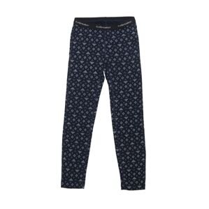 Dětské merino spodky ICEBREAKER Kids Merino 200 Oasis Leggings First Snow, Midnight Navy/Snow velikost: 2