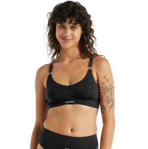 Dámské podprsenka ICEBREAKER Wmns Queens Clasp Bra, Black velikost: L