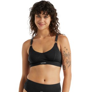 Dámské podprsenka ICEBREAKER Wmns Queens Clasp Bra, Black velikost: M