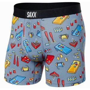 Saxx VIBE SUPER SOFT BB beer olympics-grey Velikost: M boxerky