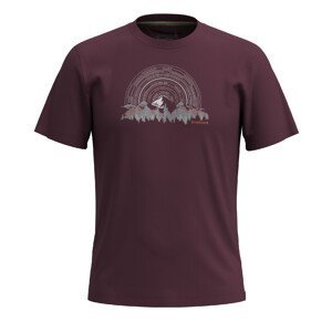 Smartwool NEVER SUMMER MOUNTAIN GRAPHIC SS TEE SF eggplant Velikost: L tričko