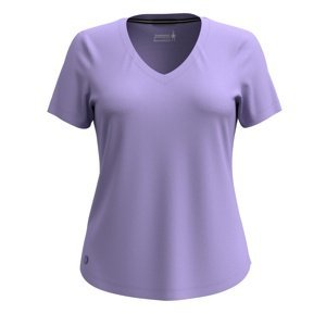 Smartwool W ACTIVE ULTRALITE V-NECK SHORT SLEEVE ultra violet Velikost: XS dámské tričko