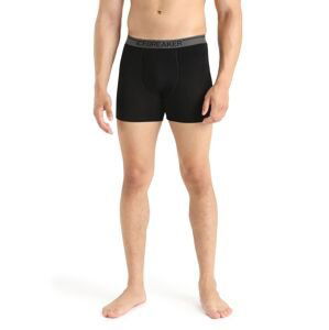 Pánské boxerky ICEBREAKER Mens Anatomica Boxers w Fly, Black velikost: S