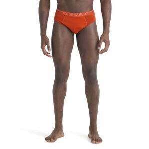 Pánské merino slipy ICEBREAKER Mens Anatomica Briefs, Molten velikost: XXL