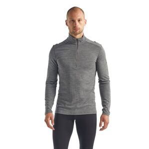 Pánské triko ICEBREAKER Mens 200 Oasis LS Half Zip, Gritstone Heather velikost: XXL