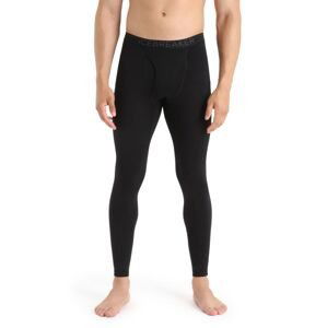 Pánské spodky ICEBREAKER Mens 200 Oasis Leggings w Fly, Black velikost: XXL