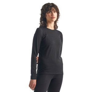 Dámské triko ICEBREAKER Wmns 200 Oasis LS Crewe, Black velikost: S