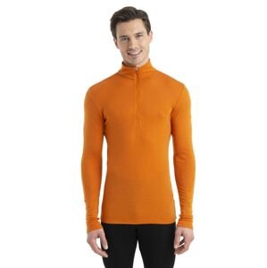 Pánské merino triko dlouhý rukáv, 1/2 zip ICEBREAKER Mens 175 Everyday LS Half Zip, Earth velikost: XL