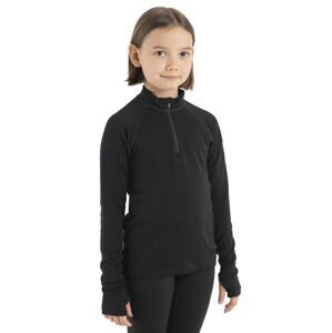 Dětské triko ICEBREAKER Kids 260 Tech LS Half Zip, Black velikost: 3