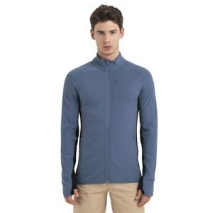 Pánská merino mikina, zip ICEBREAKER Mens Descender LS Zip, Dawn/Black/Cb velikost: M