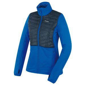 Husky Dámská mikina na zip Airy L neon blue Velikost: XL dámská mikina