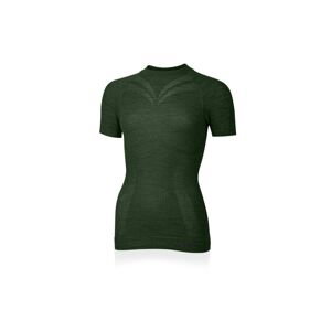 Lasting dámské merino triko MALBA zelené Velikost: L/XL