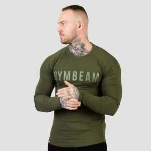 Tričko s dlouhým rukávem FIT Military Green XXL - GymBeam