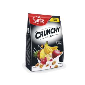 Snídaňové cereálie Crunchy 14 x 350 g banán čokoláda - Sante