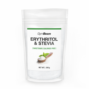 Erythritol a Stevia sladidlo 240 g - GymBeam