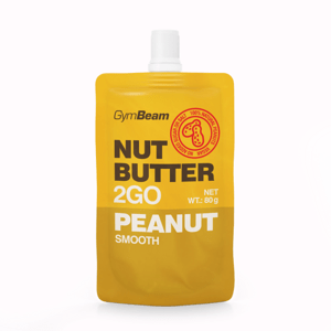 Ořechové máslo 2GO - arašídové máslo 15 x 80 g - GymBeam