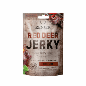 Sušené jelení maso Deer Jerky 15 x 25 g chilli a limetka - Renjer