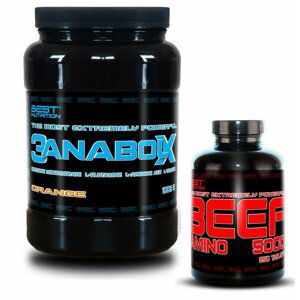 3AnabolX + BEEF Amino Zdarma od Best Nutrition 1000 g + 250 tbl. Pomaranč