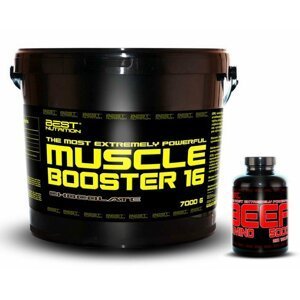 Muscle Booster + BEEF Amino Zdarma - Best Nutrition 7,0 kg + 250 tbl. Vanilka