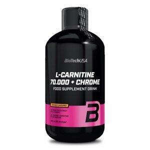 L-Carnitine 70000 mg + Chrome 5mg - Biotech USA 500 ml Pomaranč