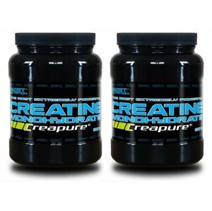 1 + 1 Zdarma: Creatine Monohydrate Creapure od Best Nutrition 500 g + 500 g