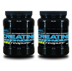 1 + 1 Zdarma: Creatine Monohydrate Creapure od Best Nutrition 300 g + 300 g