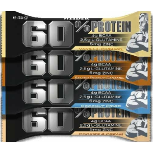 Tyčinka: 60% Protein Bar - Weider 45 g Cookies & Cream
