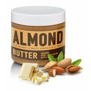 Almond Butter ochucené - Sizeandsymmetry 500 g Coconut & White Chocolate & Honey