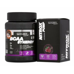 Akce: BCAA Synergy + Nitrox Pump - Prom-IN 550 g + 10x15 g Melon