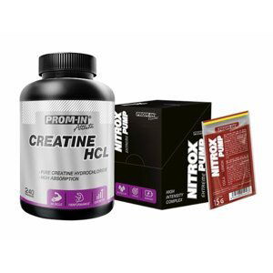 Akce: Creatine HCL + Nitrox Pump - Prom-IN 240 kaps. + 10x15 g Cherry