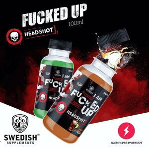 Fucked Up Headshot - Švédské Supplements 12 x 100 ml. Raspberry