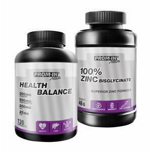 Akce: Health Balance + 100% Zinc Bisglycinate - Prom-IN 120 kaps. + 120 kaps.