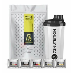 Whey Protein 80 Sample Pack + šejkr - 73Nutrition 25 x 25 g Mix